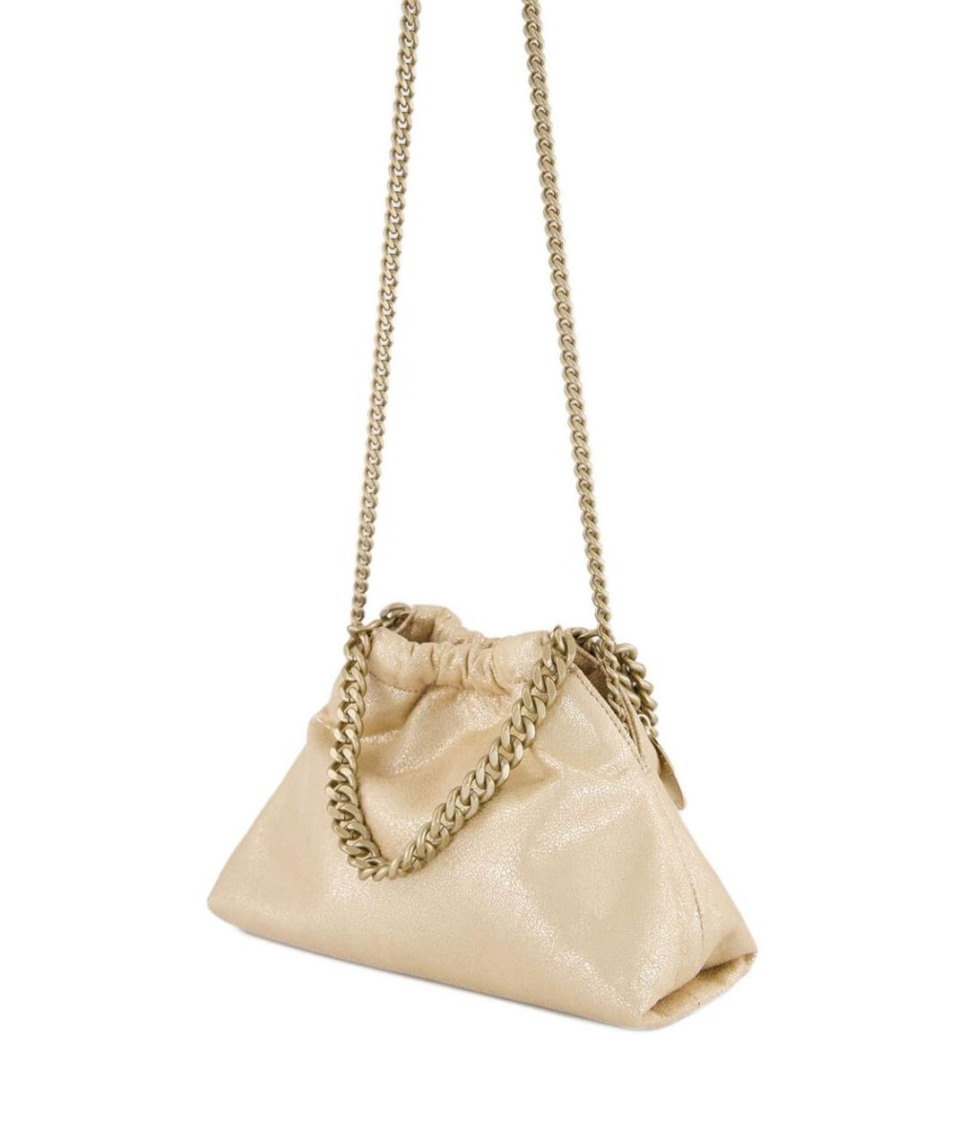 STELLA MCCARTNEY Золотая сумка через плечо, фото 3