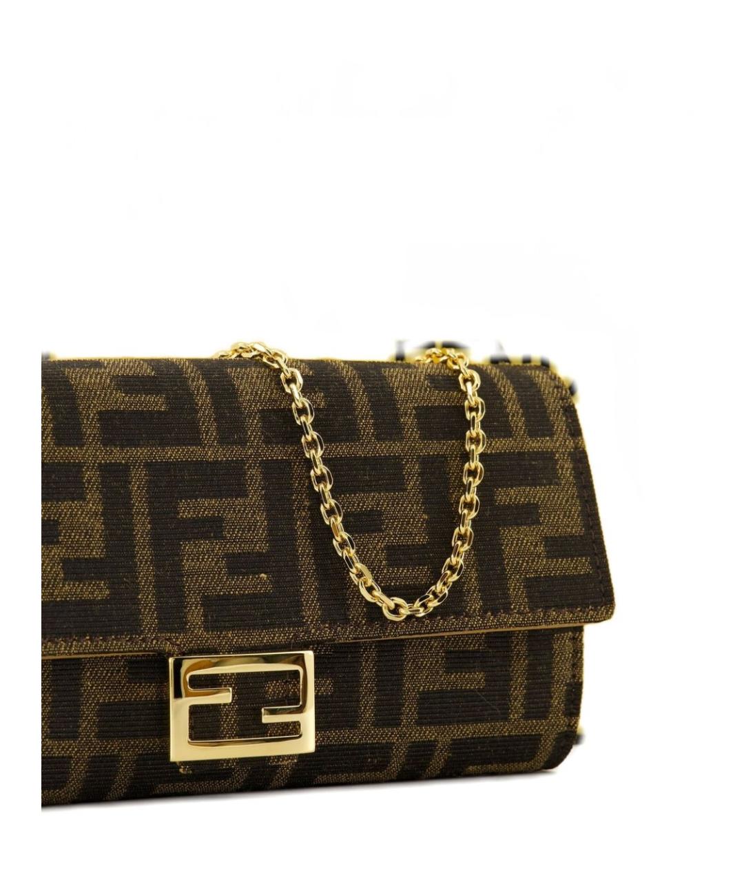 FENDI Коричневая сумка через плечо, фото 2