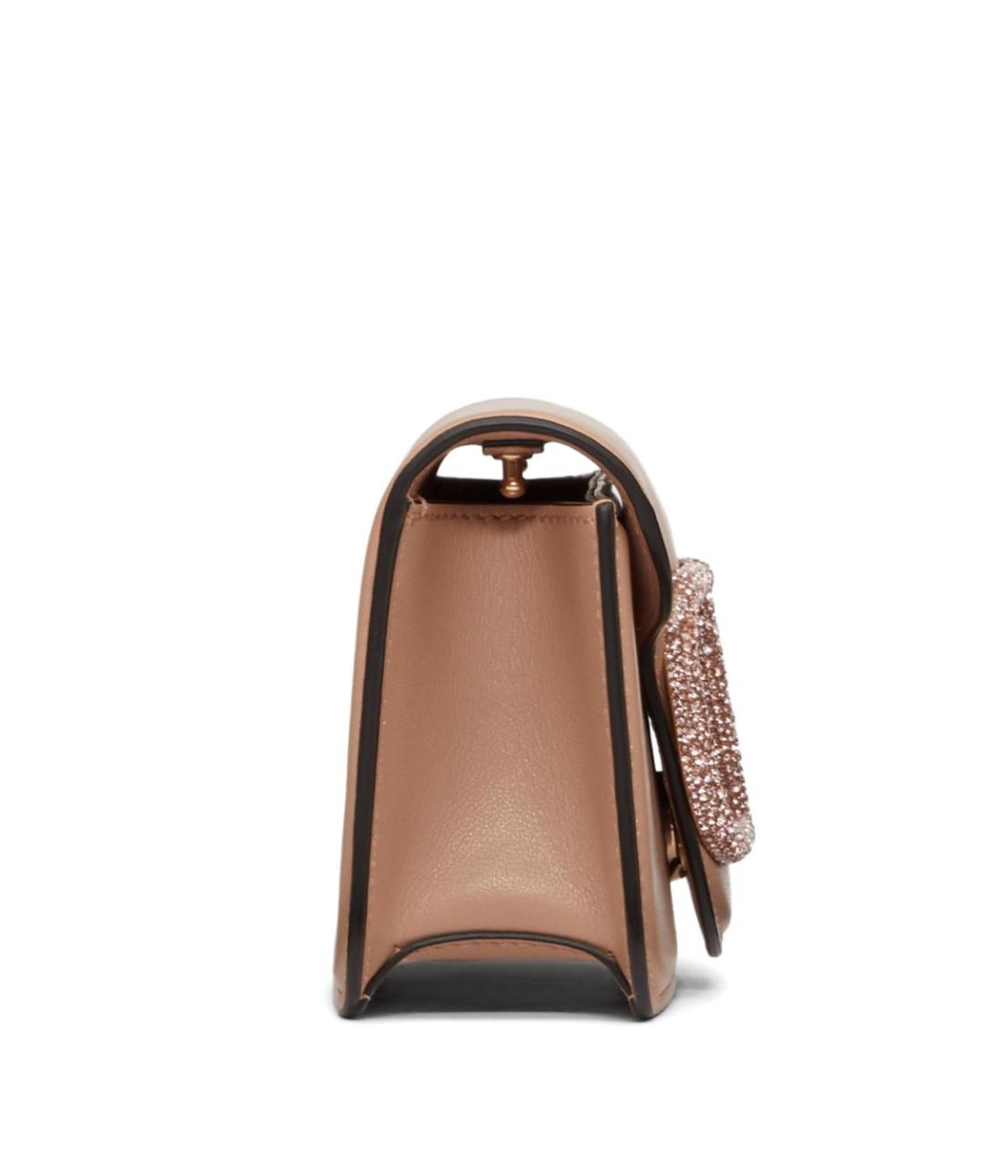 VALENTINO Розовая кожаная сумка через плечо, фото 7