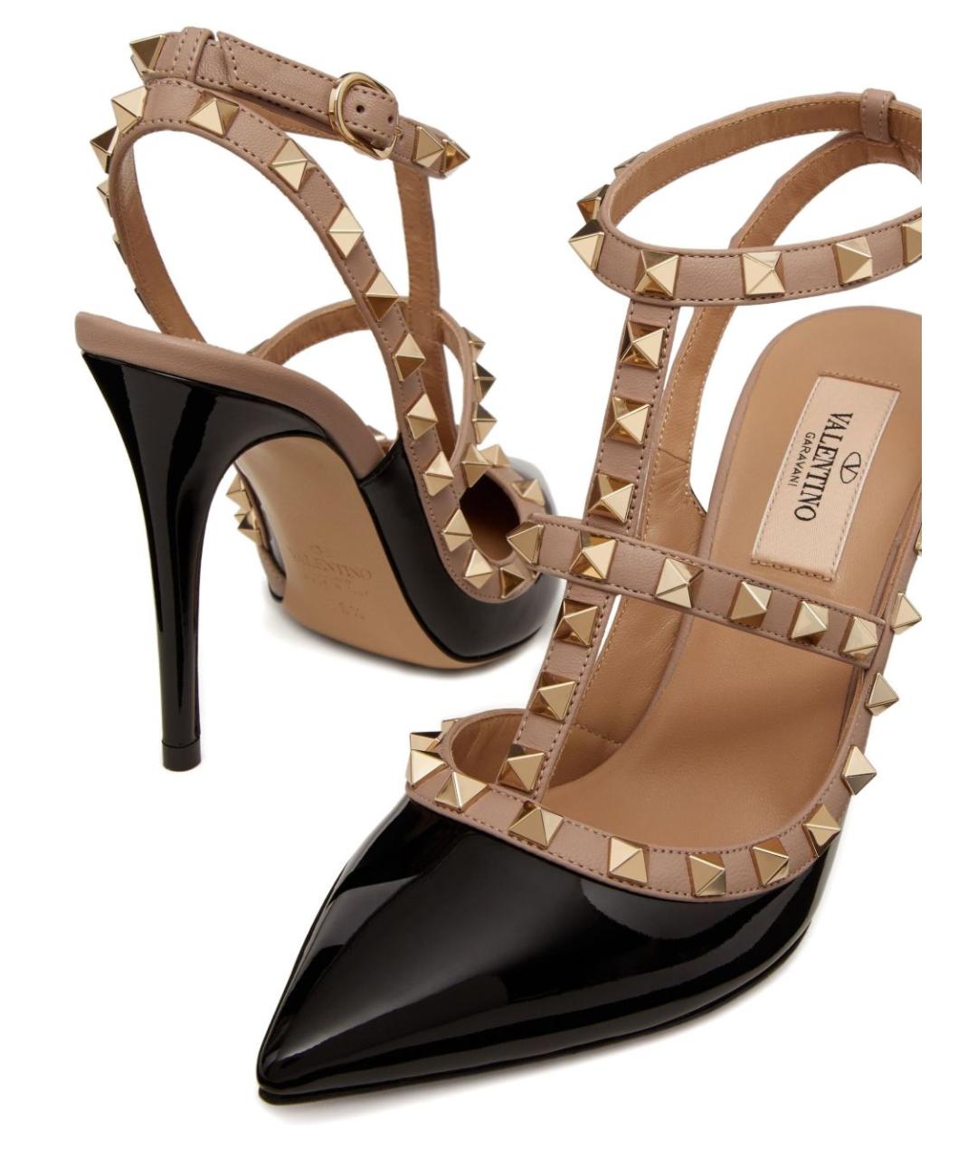 VALENTINO Черные кожаные туфли, фото 6