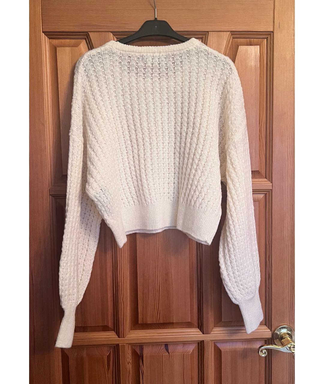 RALPH LAUREN Белый шерстяной джемпер / свитер, фото 2