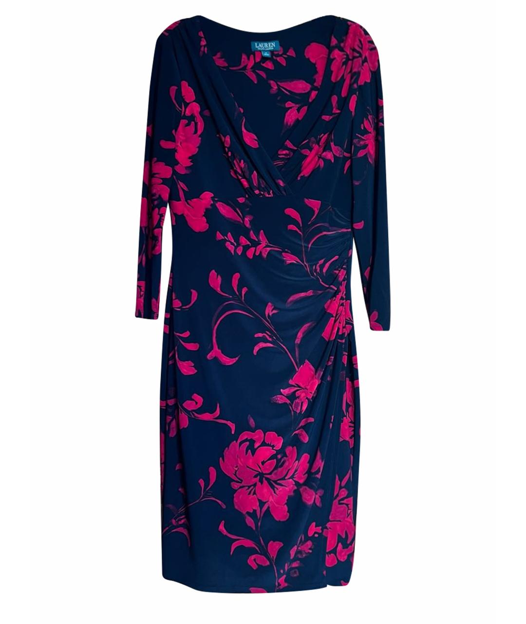 RALPH LAUREN Мульти полиэстеровое повседневное платье, фото 1