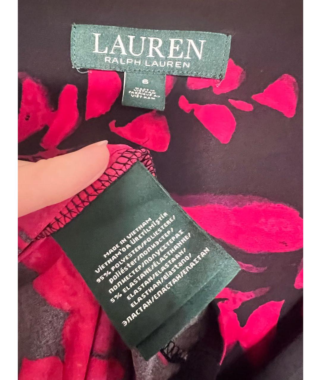 RALPH LAUREN Мульти полиэстеровое повседневное платье, фото 3