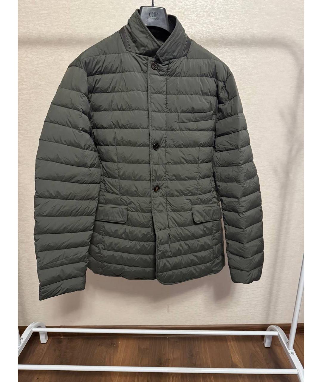 MOORER Хаки полиамидовая куртка, фото 4