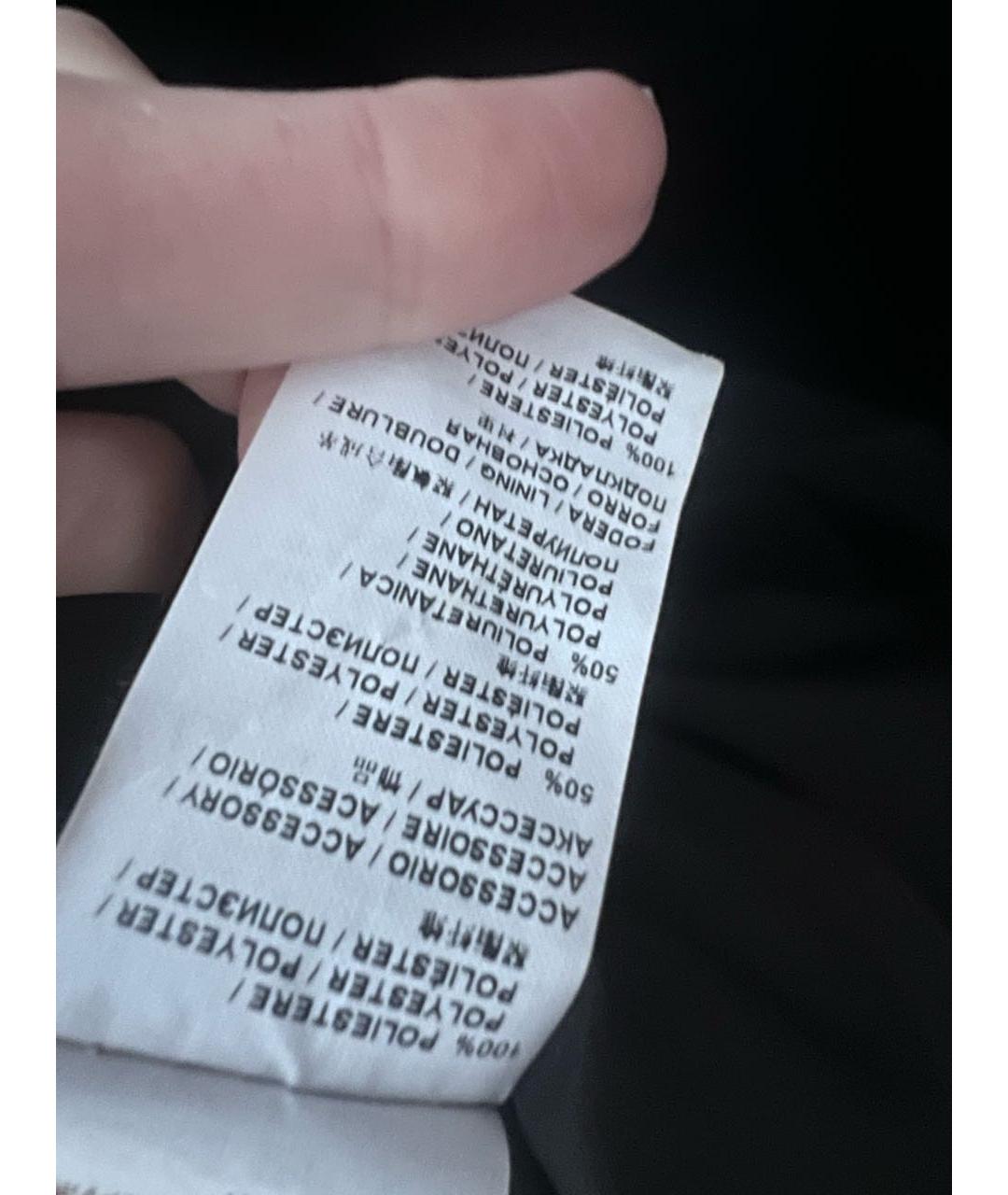 PINKO Серая полиэстеровая шуба, фото 4