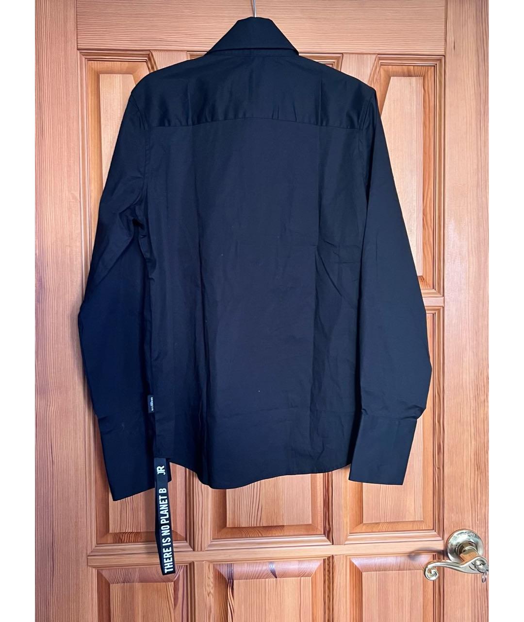 JOHN RICHMOND Черная хлопковая рубашка, фото 2