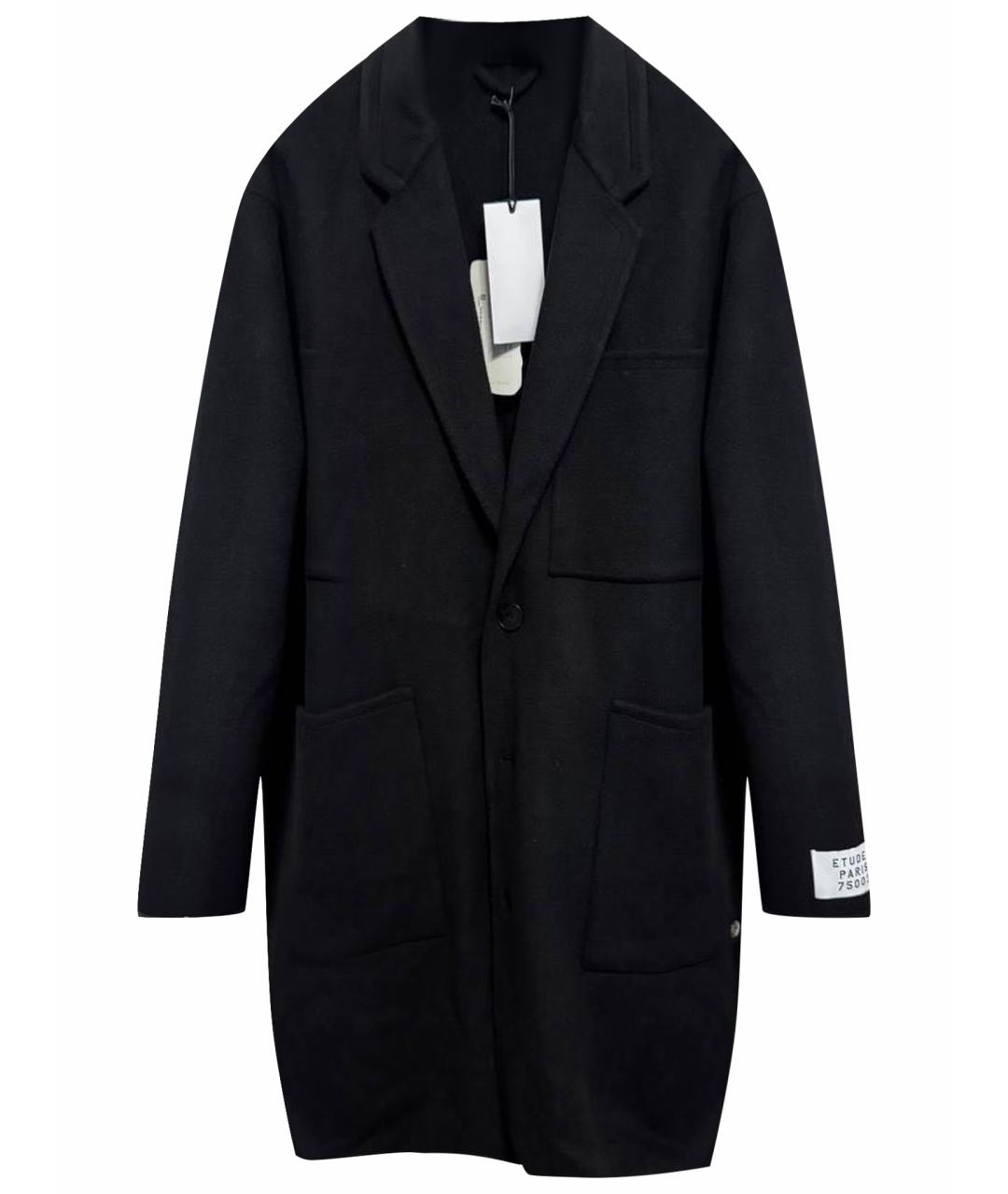 ETUDES Черное шерстяное пальто, фото 1