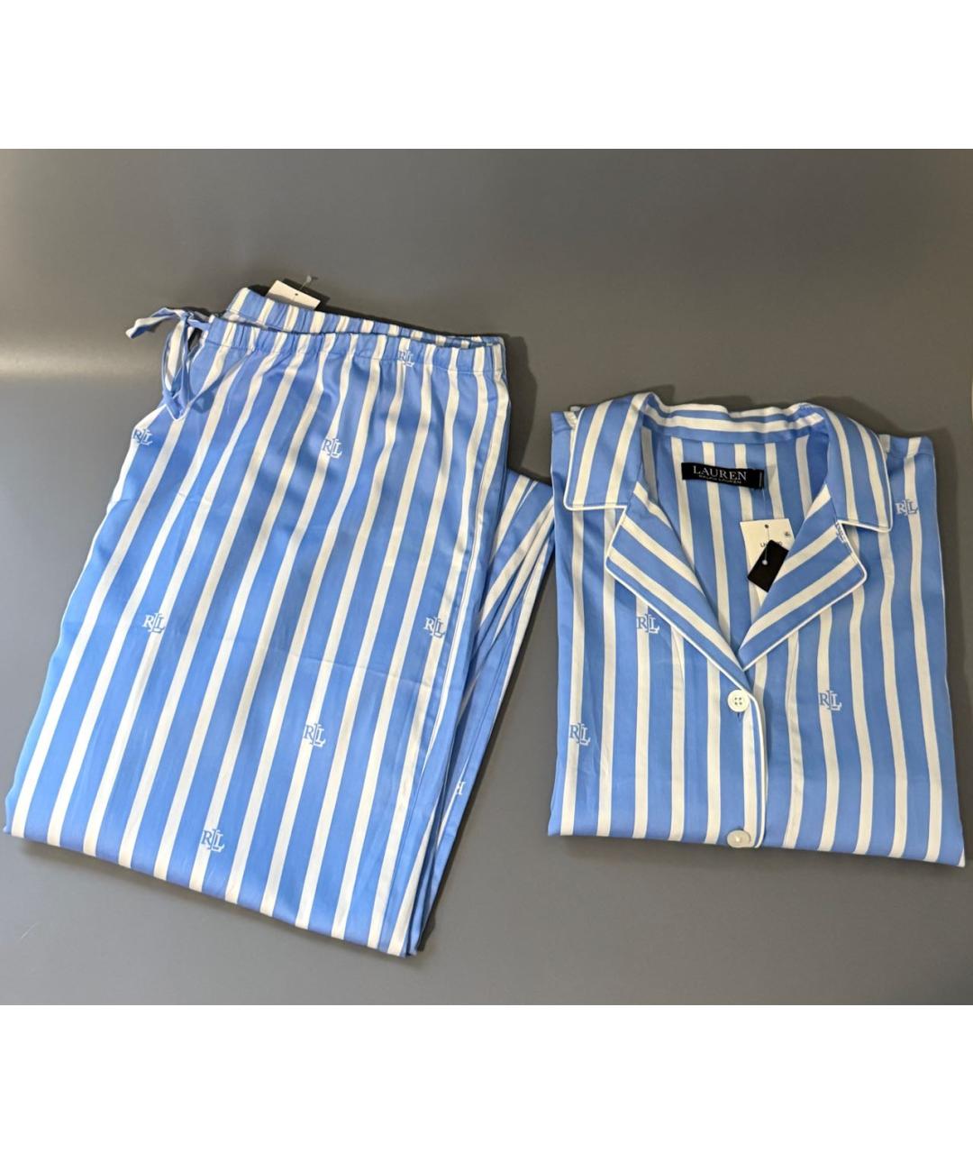 RALPH LAUREN Голубая пижамы и сорочки, фото 3