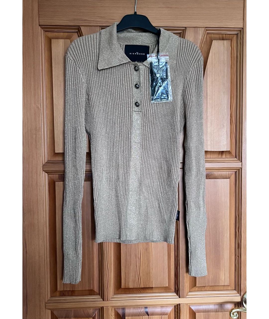 JOHN RICHMOND Бежевый вискозный джемпер / свитер, фото 4