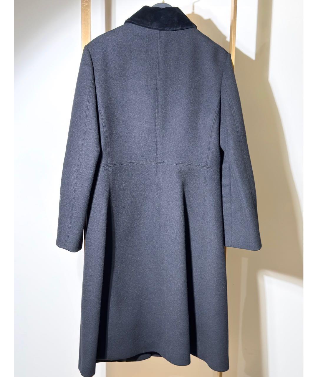 GUCCI Черное шерстяное пальто, фото 2