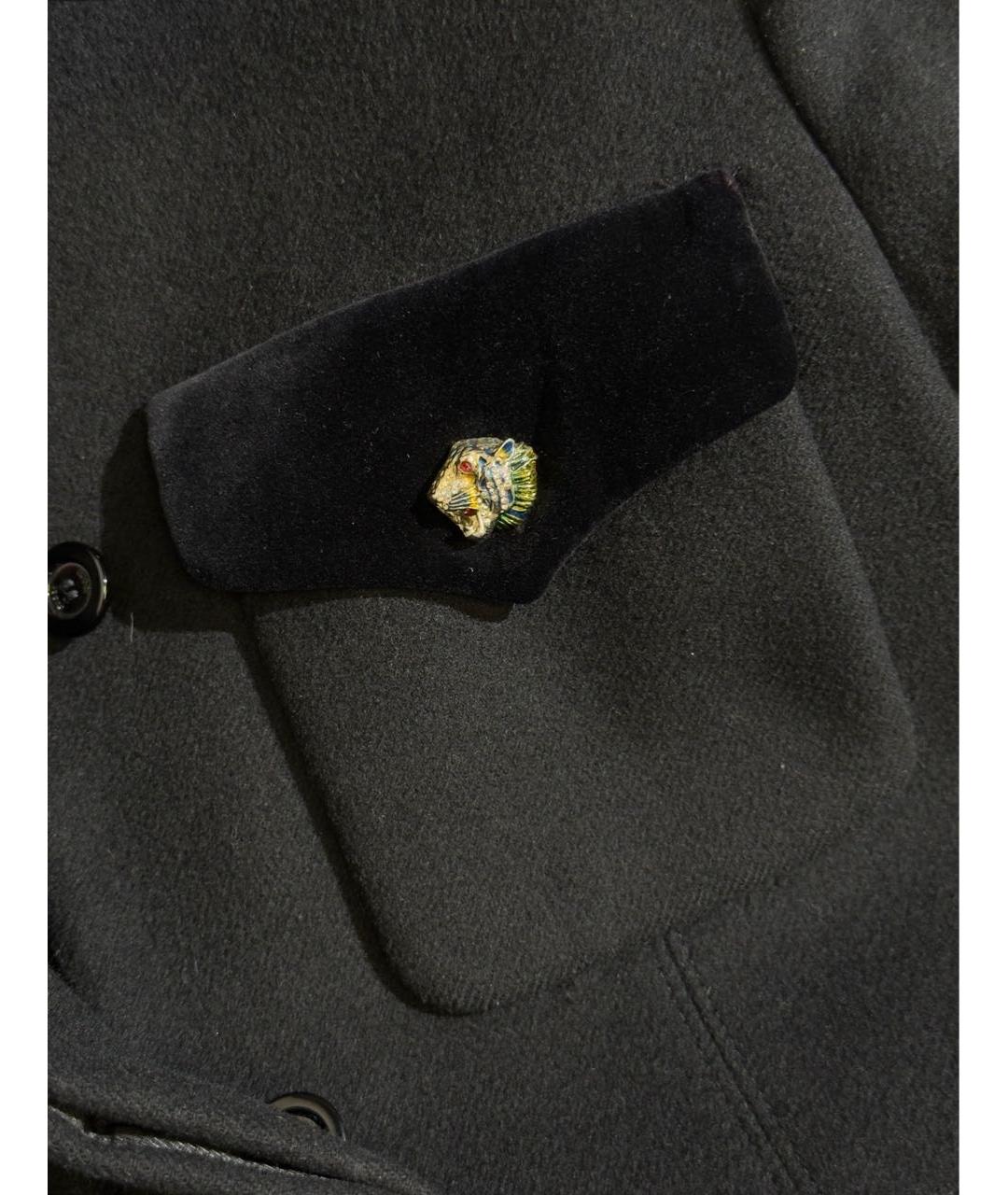 GUCCI Черное шерстяное пальто, фото 8