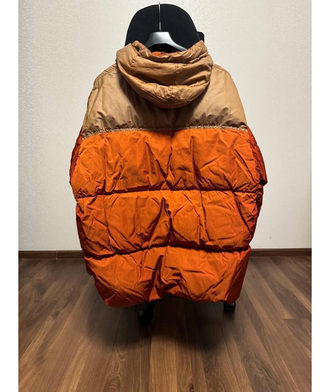 CP COMPANY Оранжевый полиуретановый пуховик, фото 2