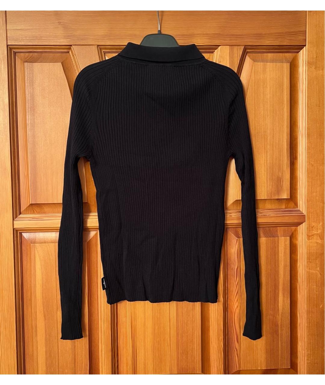 JOHN RICHMOND Черный вискозный кардиган, фото 2