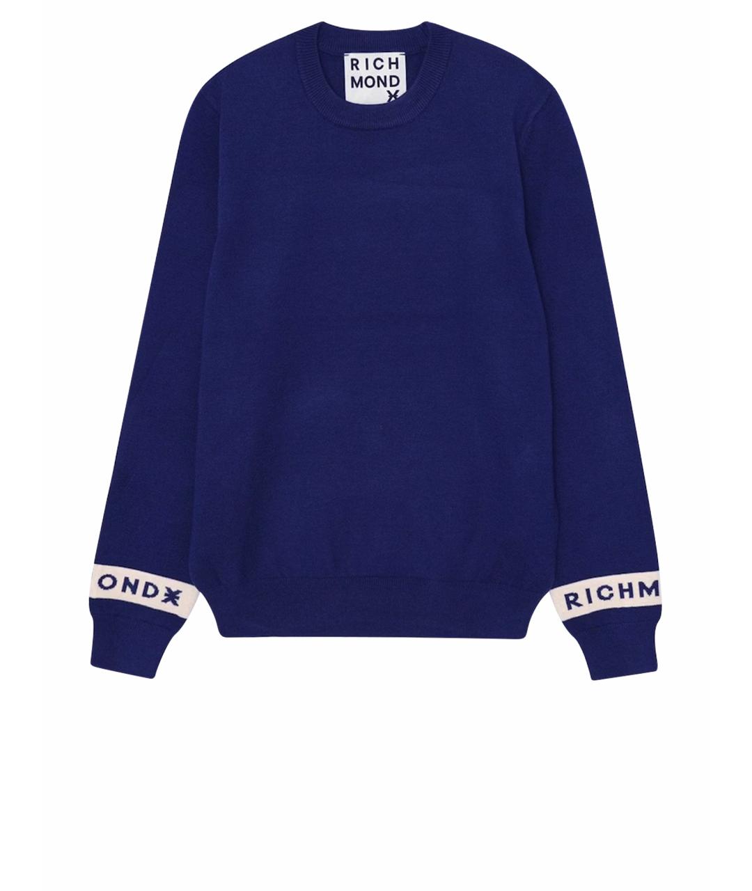 JOHN RICHMOND Темно-синий джемпер / свитер, фото 1