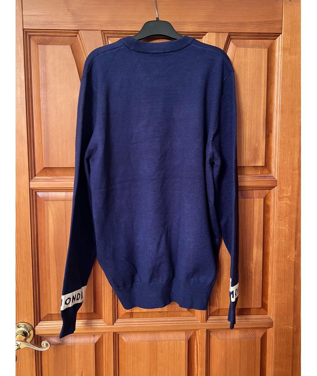 JOHN RICHMOND Темно-синий джемпер / свитер, фото 2