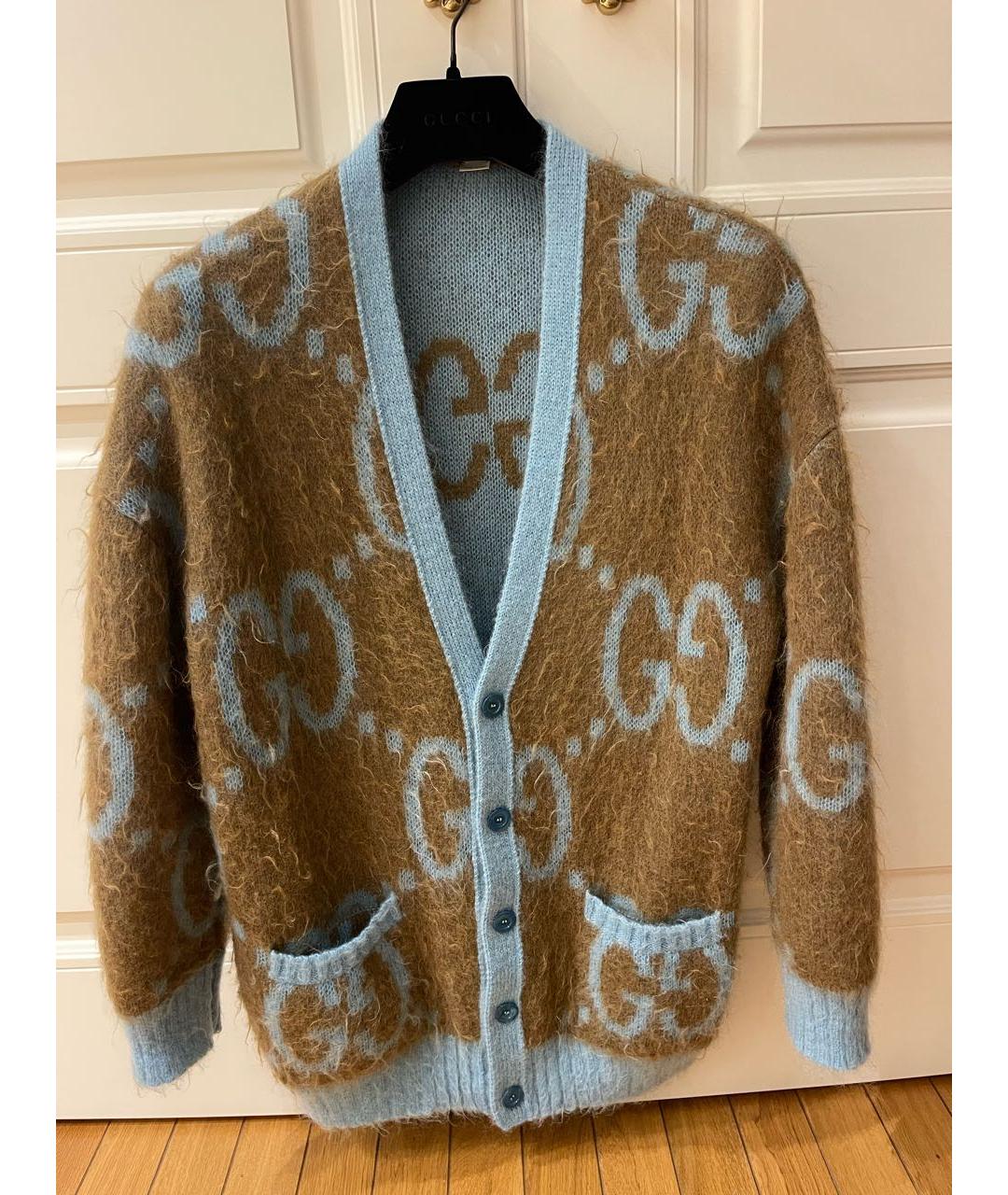 GUCCI Мульти шерстяной кардиган, фото 4