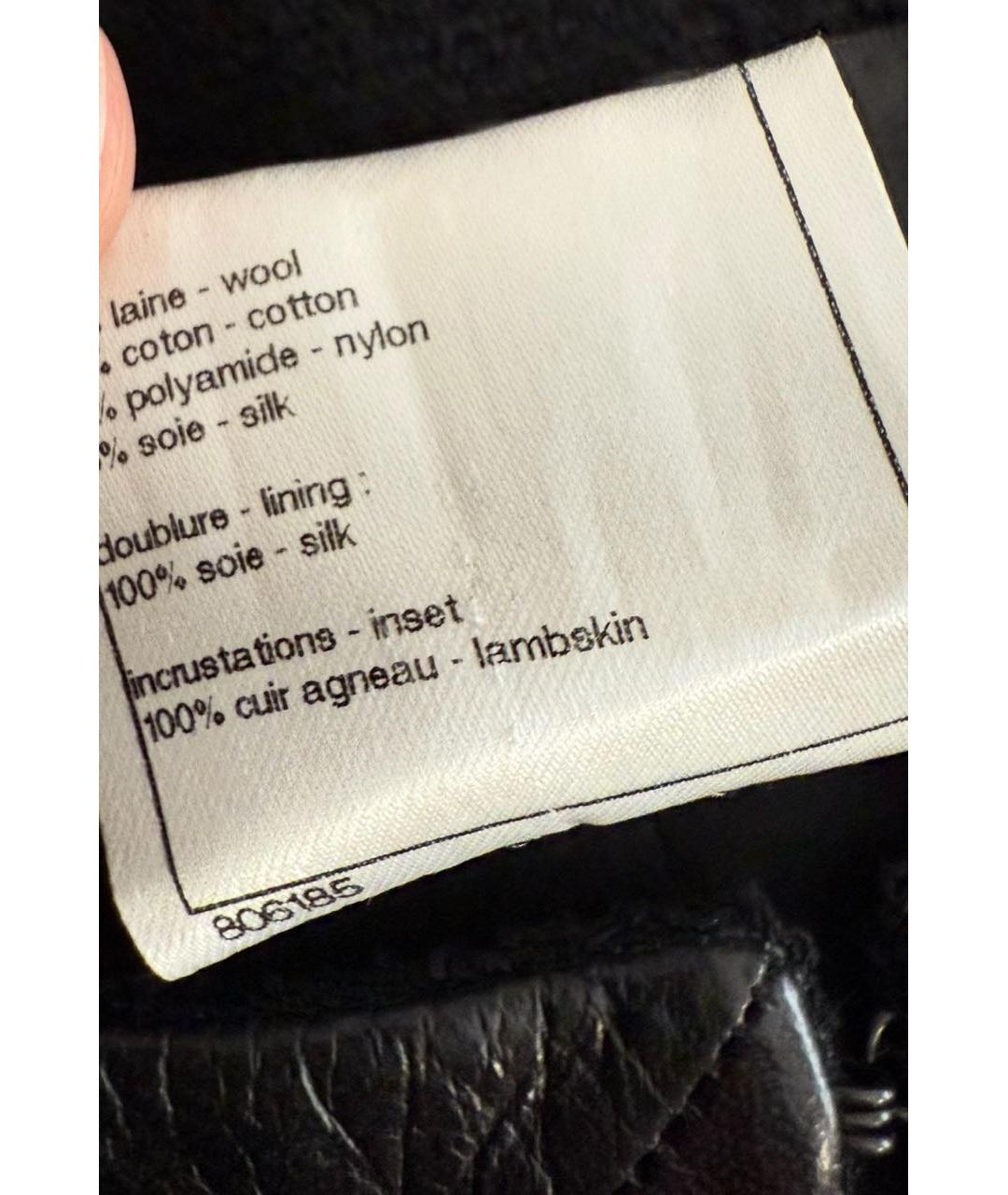 CHANEL Черный шерстяной жакет/пиджак, фото 4