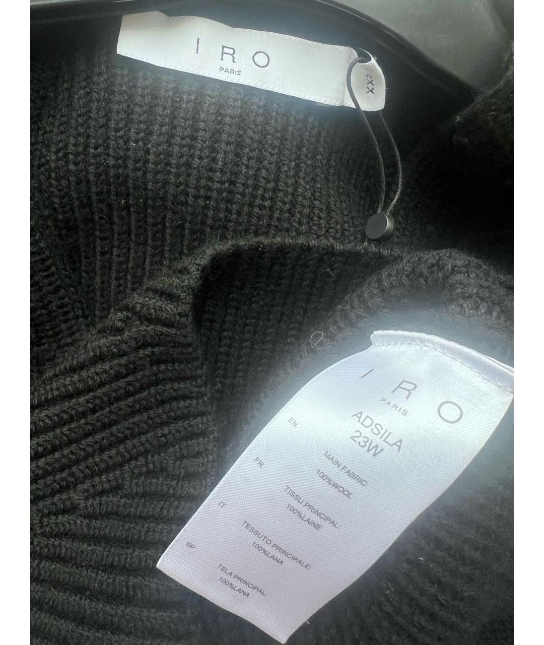 IRO Черный шерстяной джемпер / свитер, фото 3