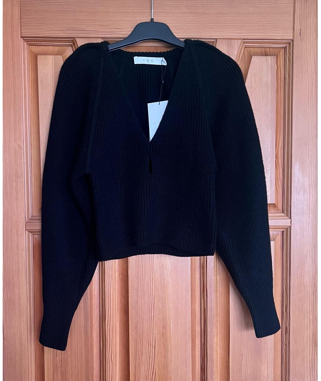 IRO Черный шерстяной джемпер / свитер, фото 4