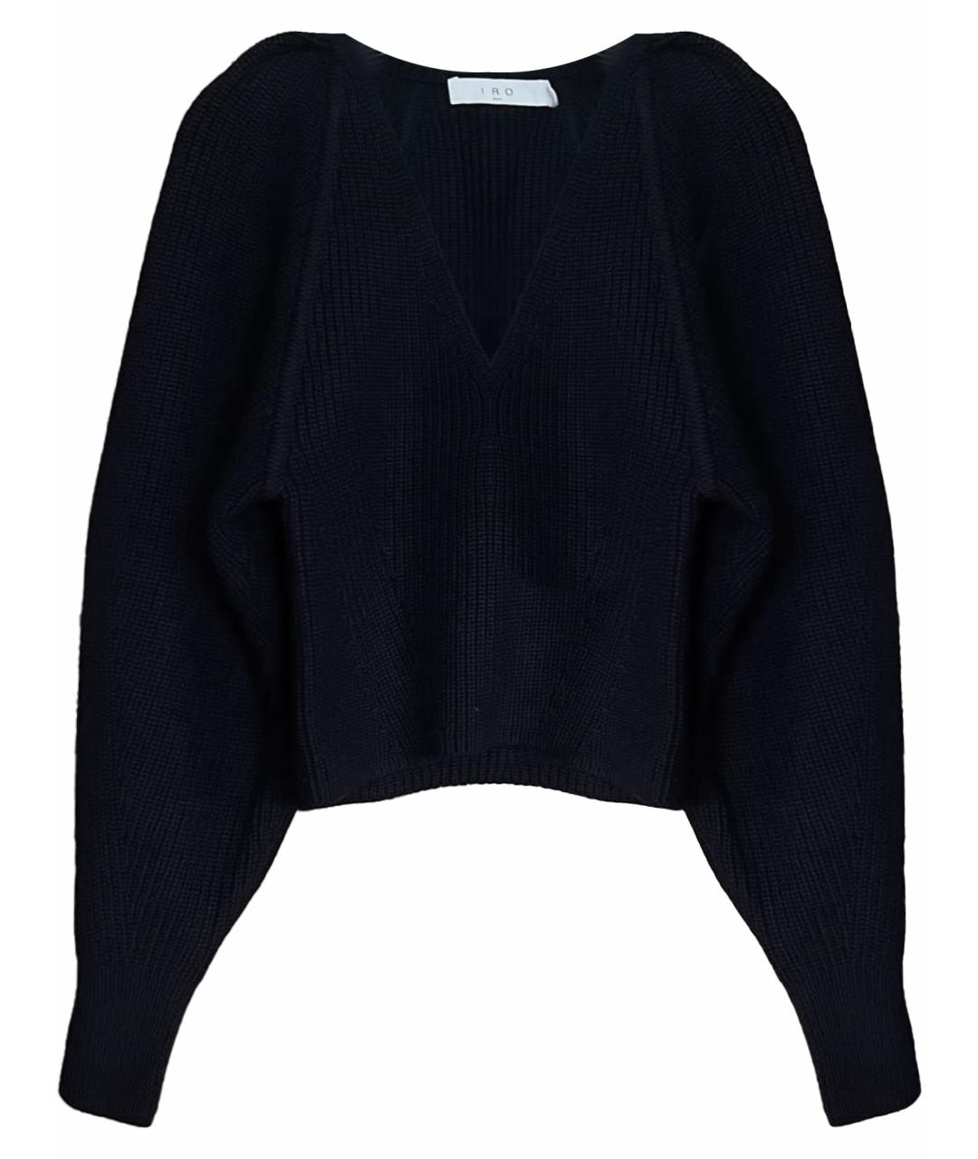 IRO Черный шерстяной джемпер / свитер, фото 1