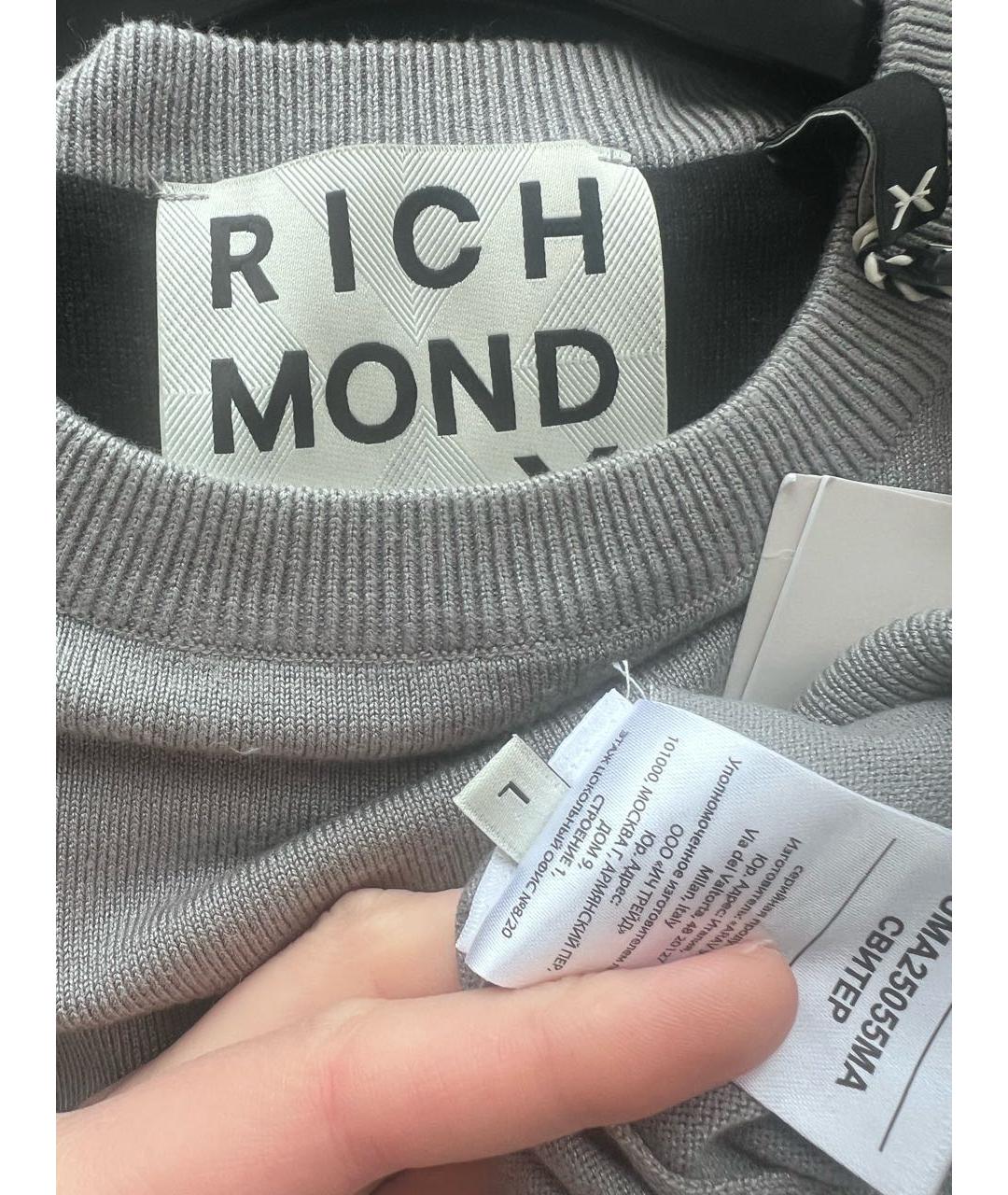 JOHN RICHMOND Серый джемпер / свитер, фото 3