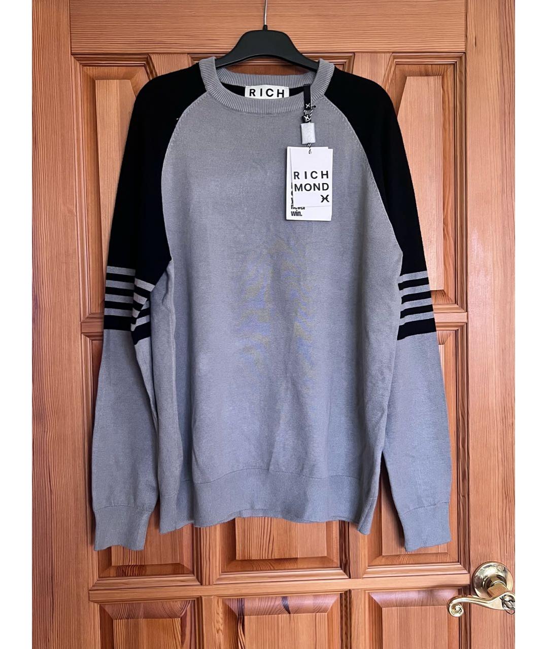 JOHN RICHMOND Серый джемпер / свитер, фото 4
