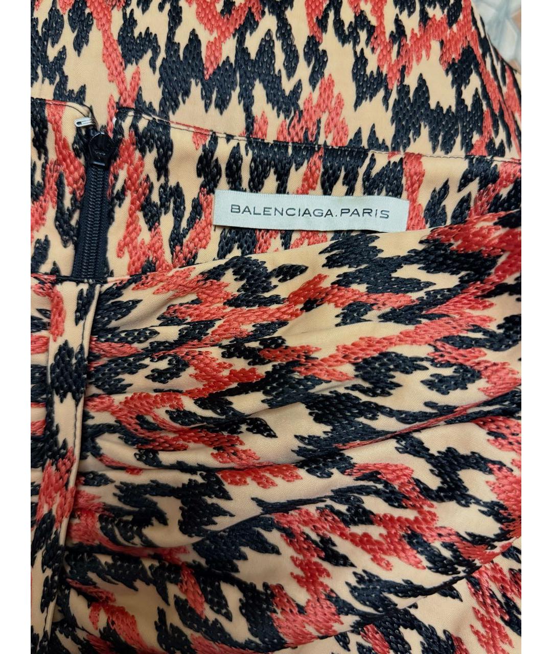 BALENCIAGA Бежевая полиамидовая юбка миди, фото 4