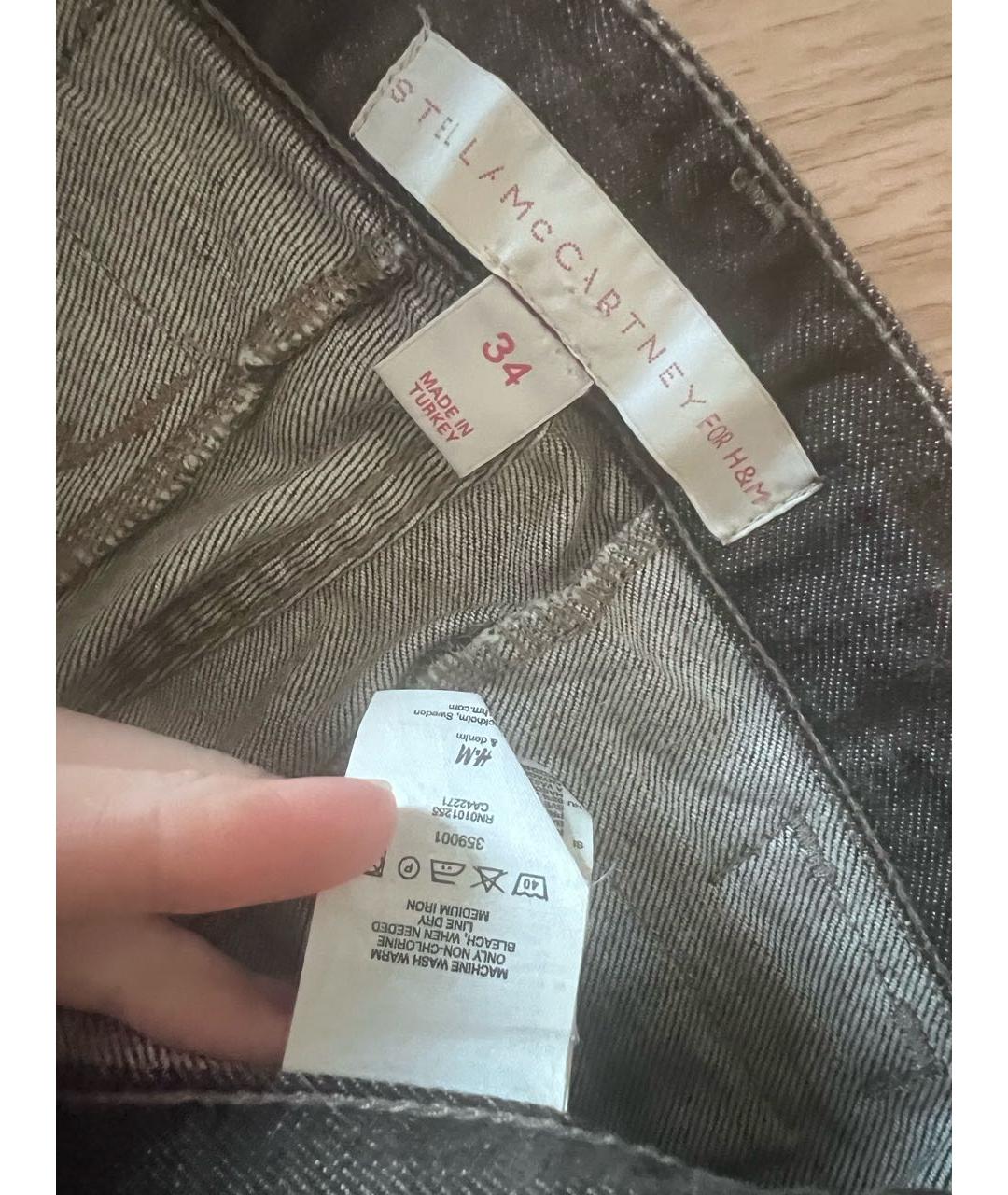 ADIDAS BY STELLA MCCARTNEY Серые хлопковые прямые джинсы, фото 3