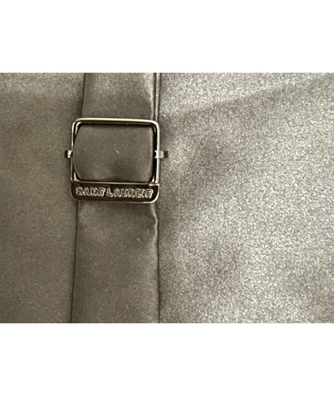 SAINT LAURENT Черный бархатный жилет, фото 8