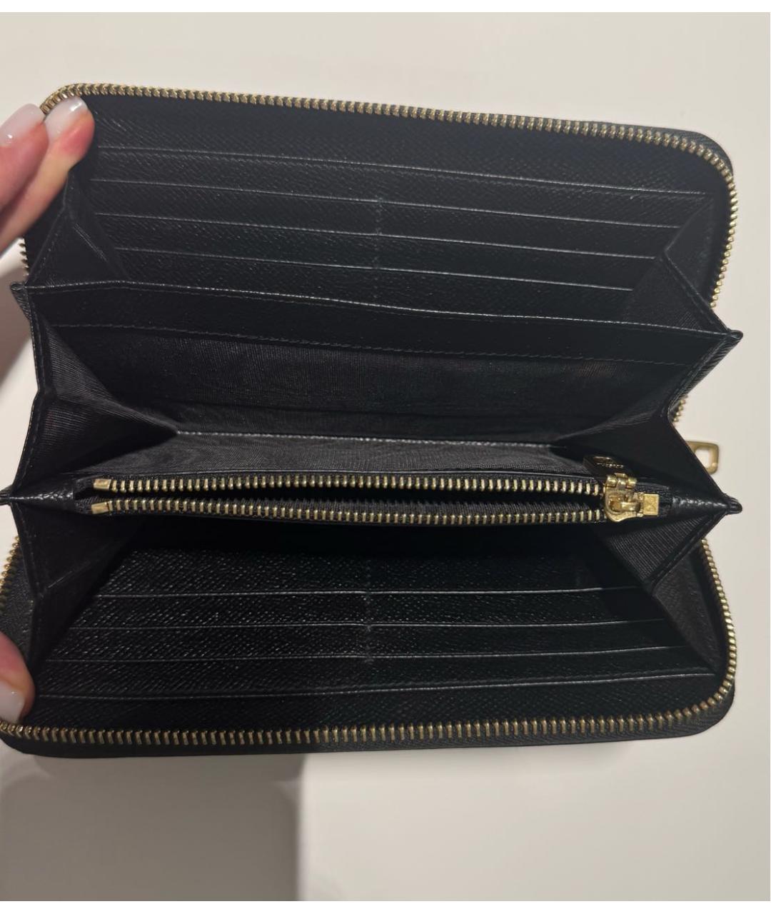 DOLCE&GABBANA Черный кожаный кошелек, фото 4