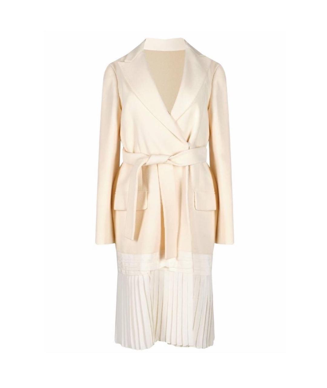 CHRISTIAN DIOR Бежевое шерстяное повседневное платье, фото 1