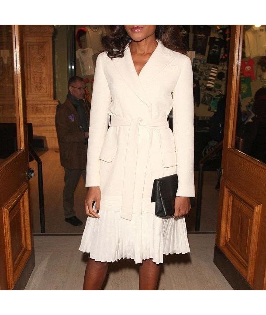 CHRISTIAN DIOR Бежевое шерстяное повседневное платье, фото 6