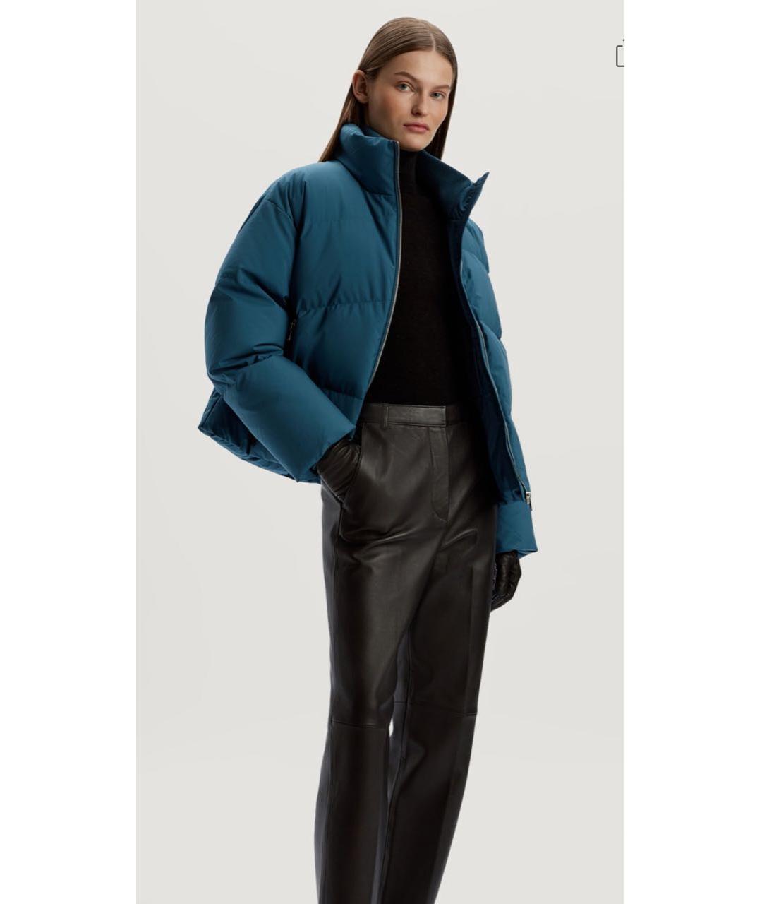 12 STOREEZ Синий полиэстеровый пуховик, фото 5