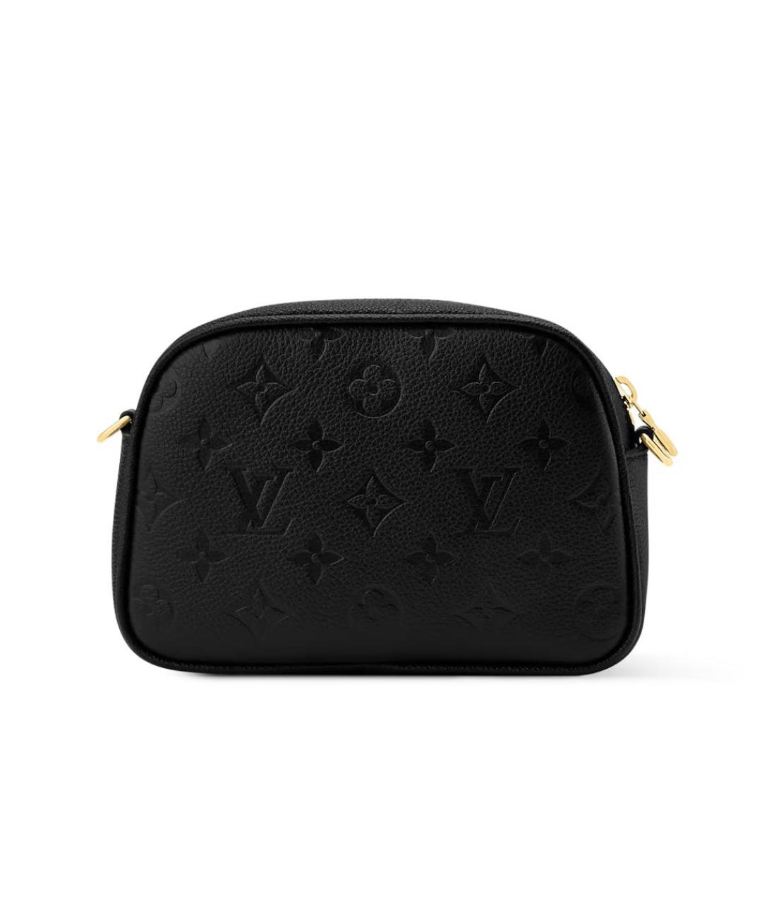 LOUIS VUITTON Черная кожаная сумка через плечо, фото 5