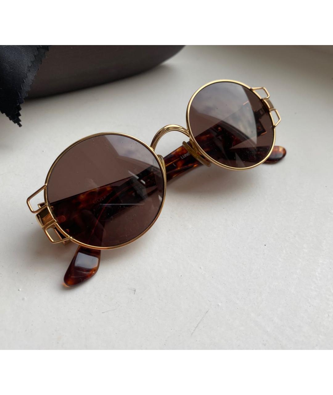 COURREGES Коричневые пластиковые солнцезащитные очки, фото 2
