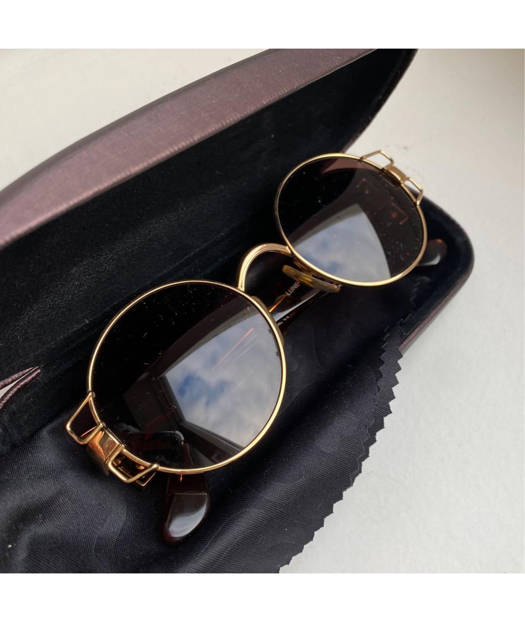 COURREGES Коричневые пластиковые солнцезащитные очки, фото 4
