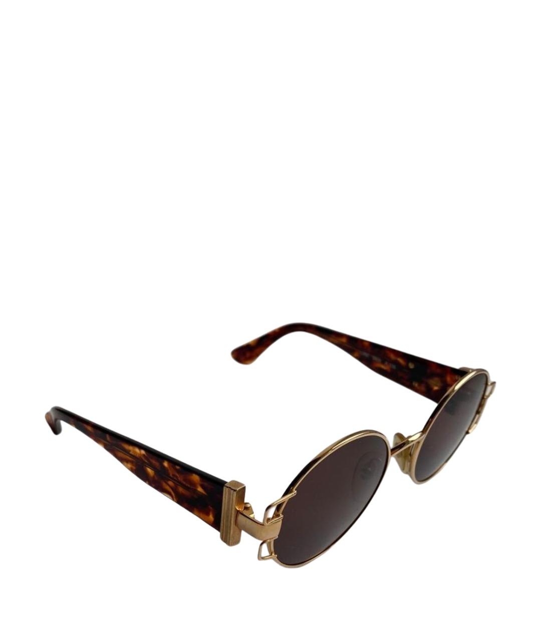 COURREGES Коричневые пластиковые солнцезащитные очки, фото 1