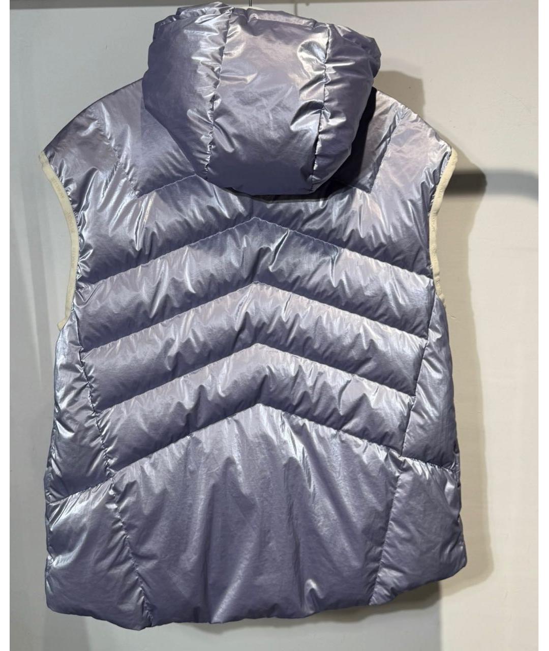 MONCLER Фиолетовый полиамидовый жилет, фото 2