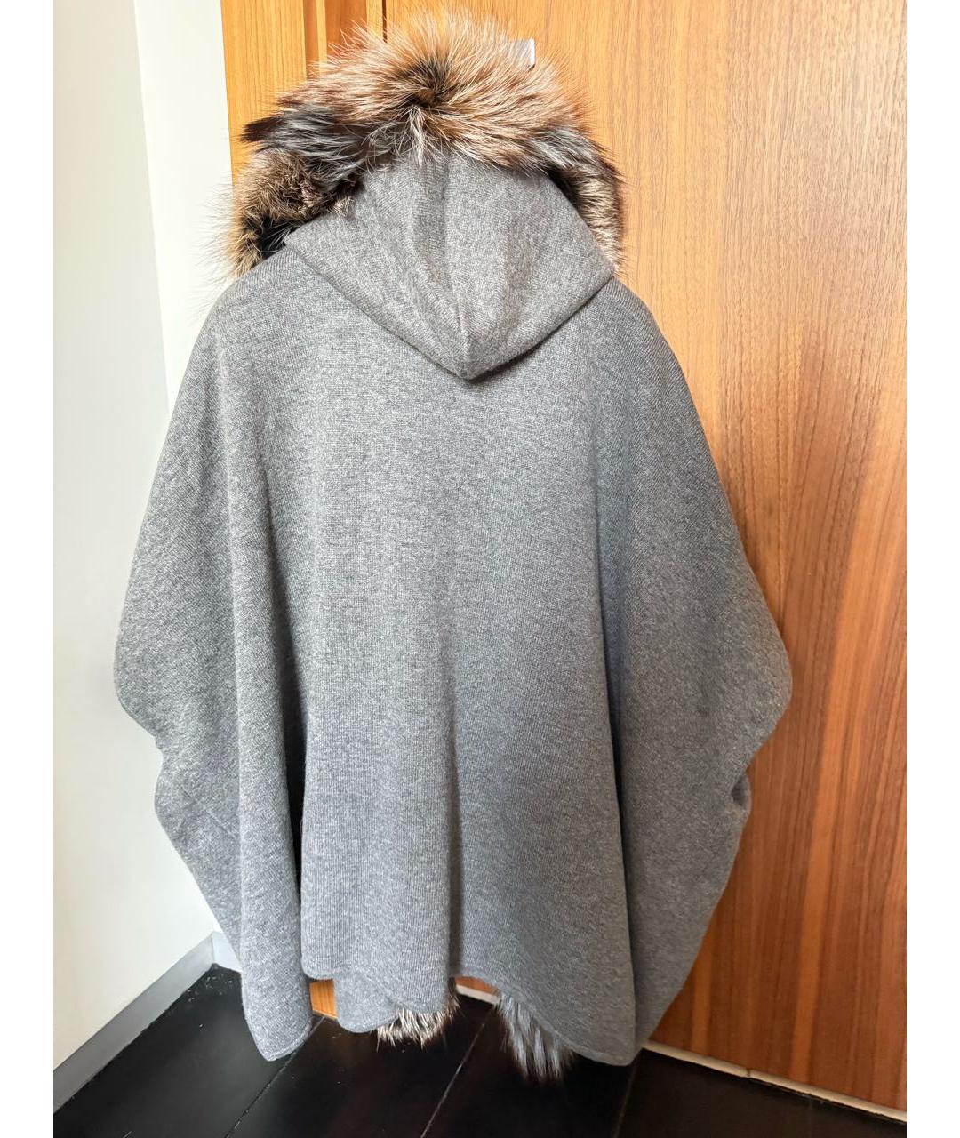 YVES SALOMON Серый шерстяной жилет, фото 2