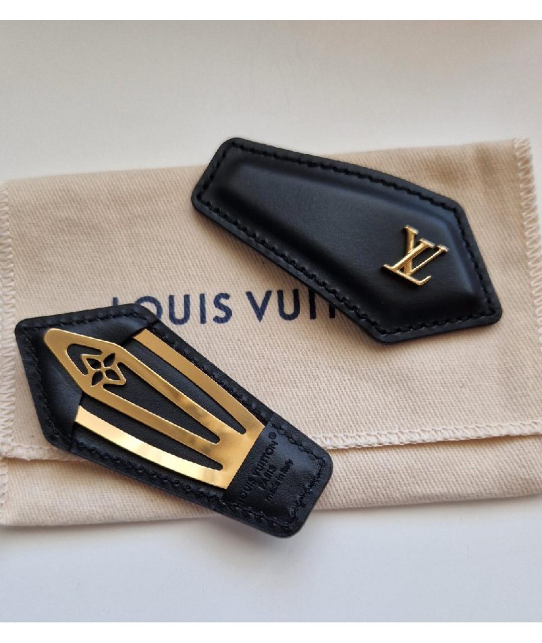 LOUIS VUITTON Черная заколка, фото 7