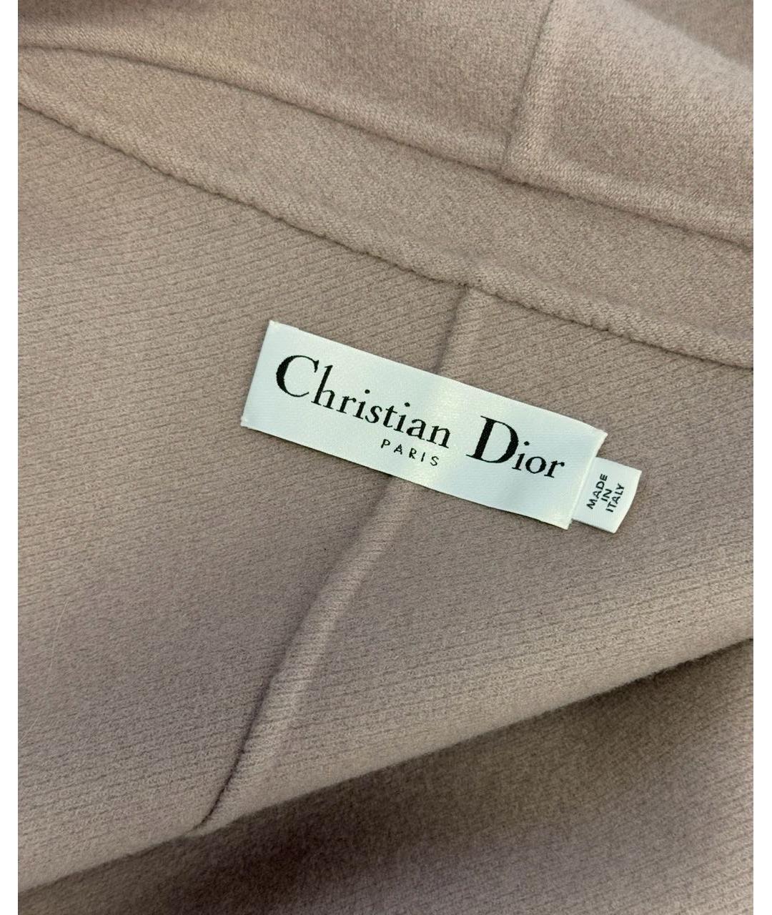 CHRISTIAN DIOR Розовое кашемировое пальто, фото 3