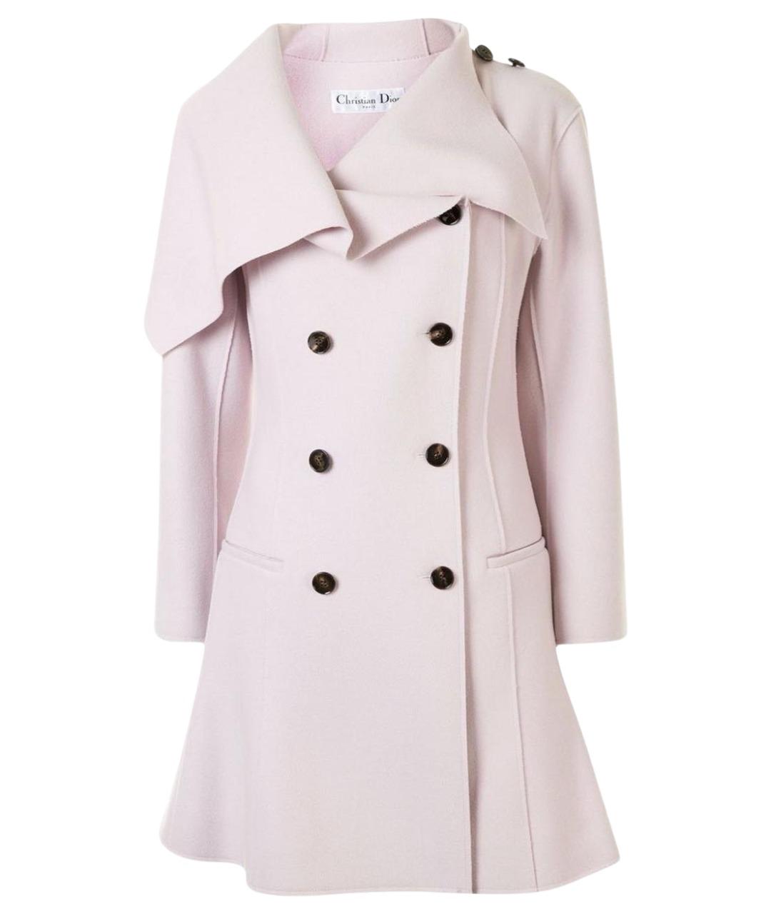 CHRISTIAN DIOR Розовое кашемировое пальто, фото 1