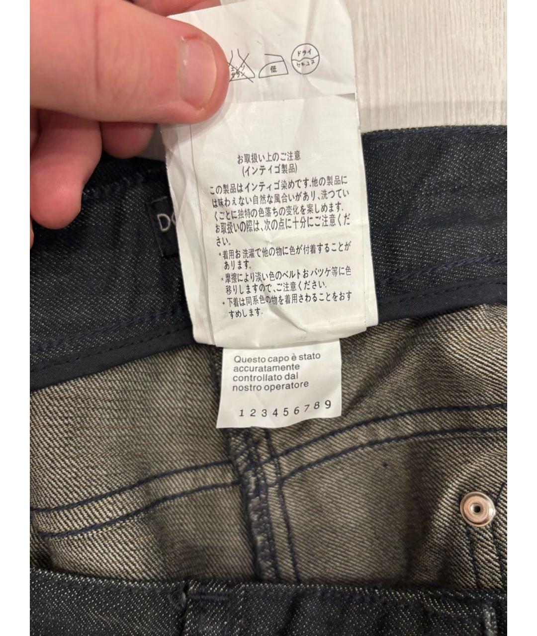 DOLCE&GABBANA Черные хлопковые прямые джинсы, фото 7