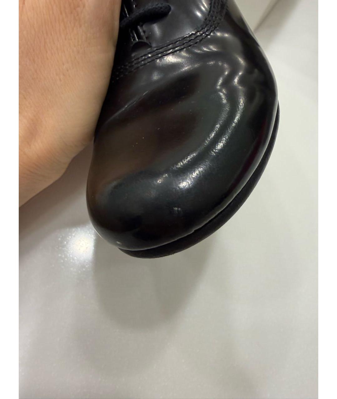 IL GUFO Черные лоферы/мокасины из лакированной кожи, фото 7