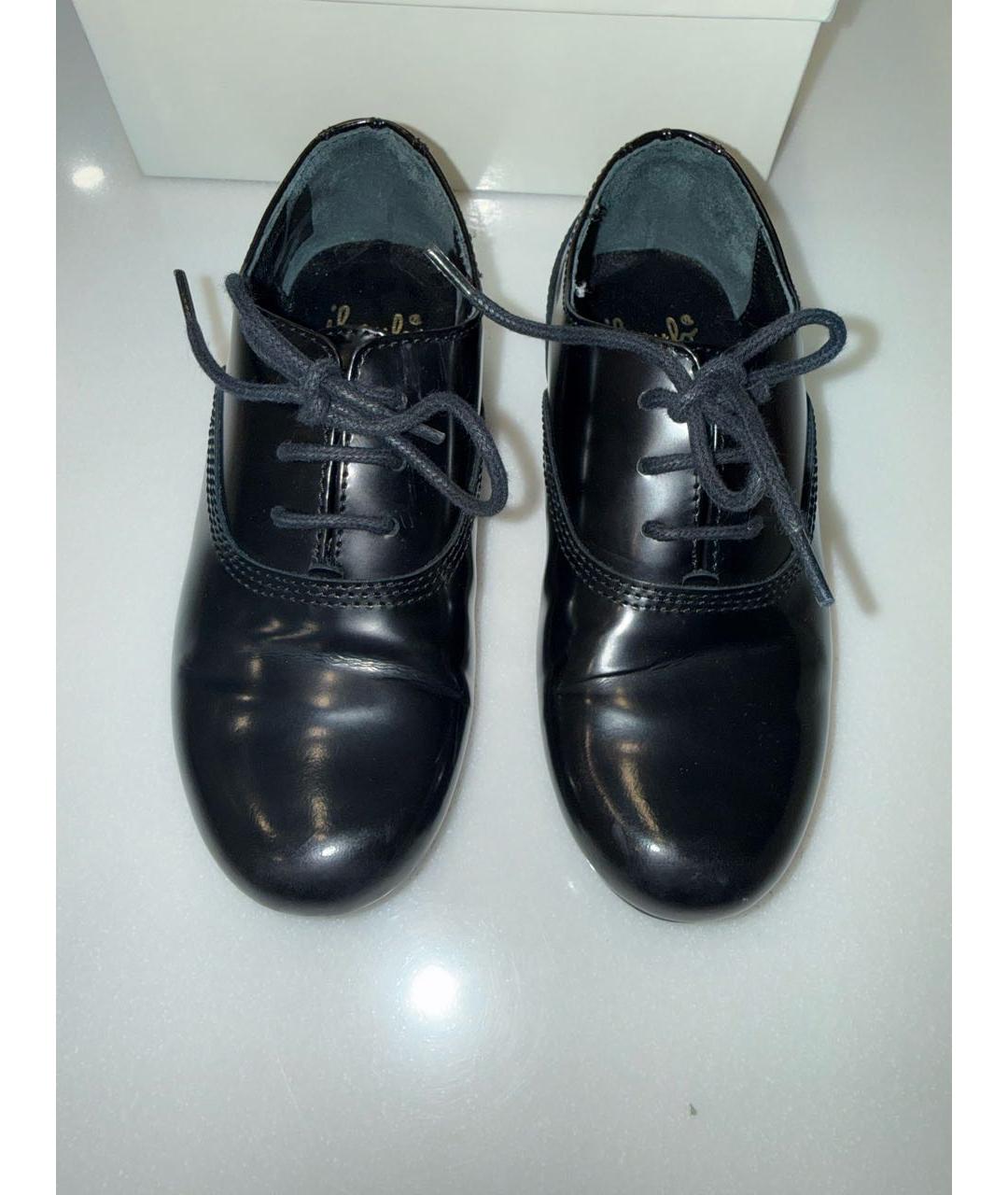 IL GUFO Черные лоферы/мокасины из лакированной кожи, фото 2