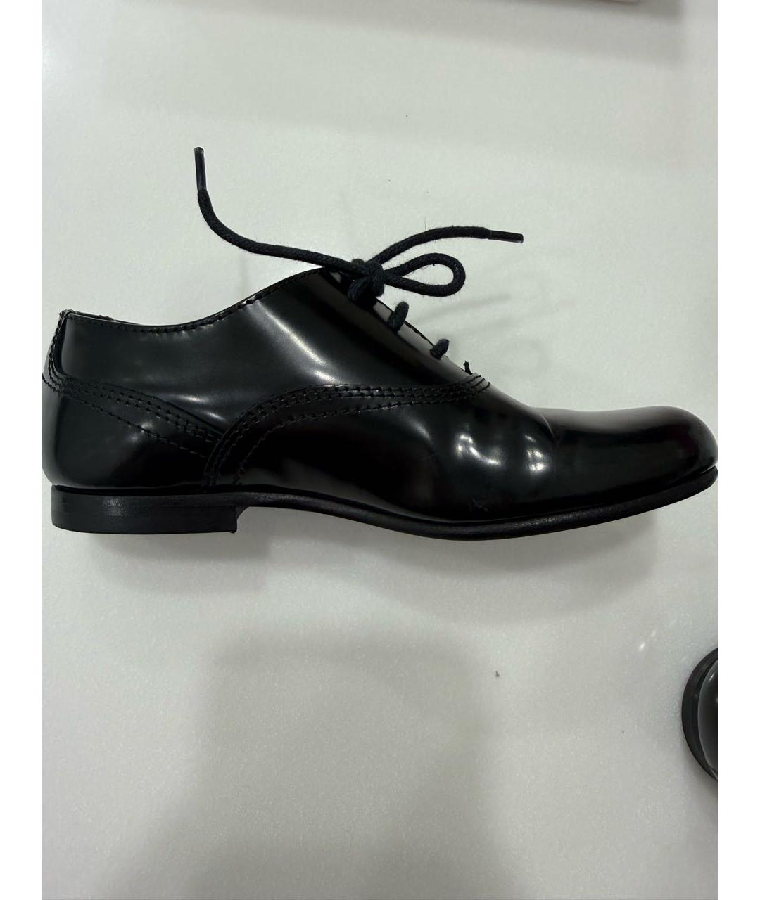 IL GUFO Черные лоферы/мокасины из лакированной кожи, фото 3