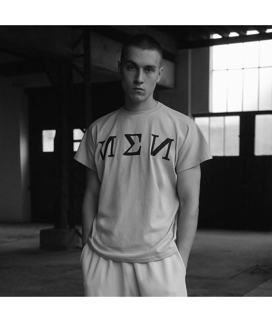 YEEZY Белая хлопковая футболка, фото 3