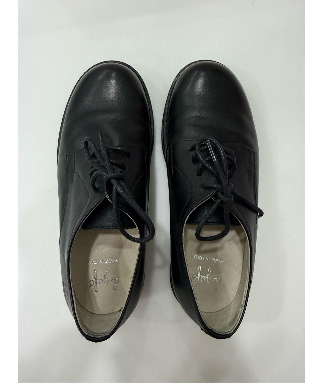 IL GUFO Черные кожаные лоферы/мокасины, фото 3