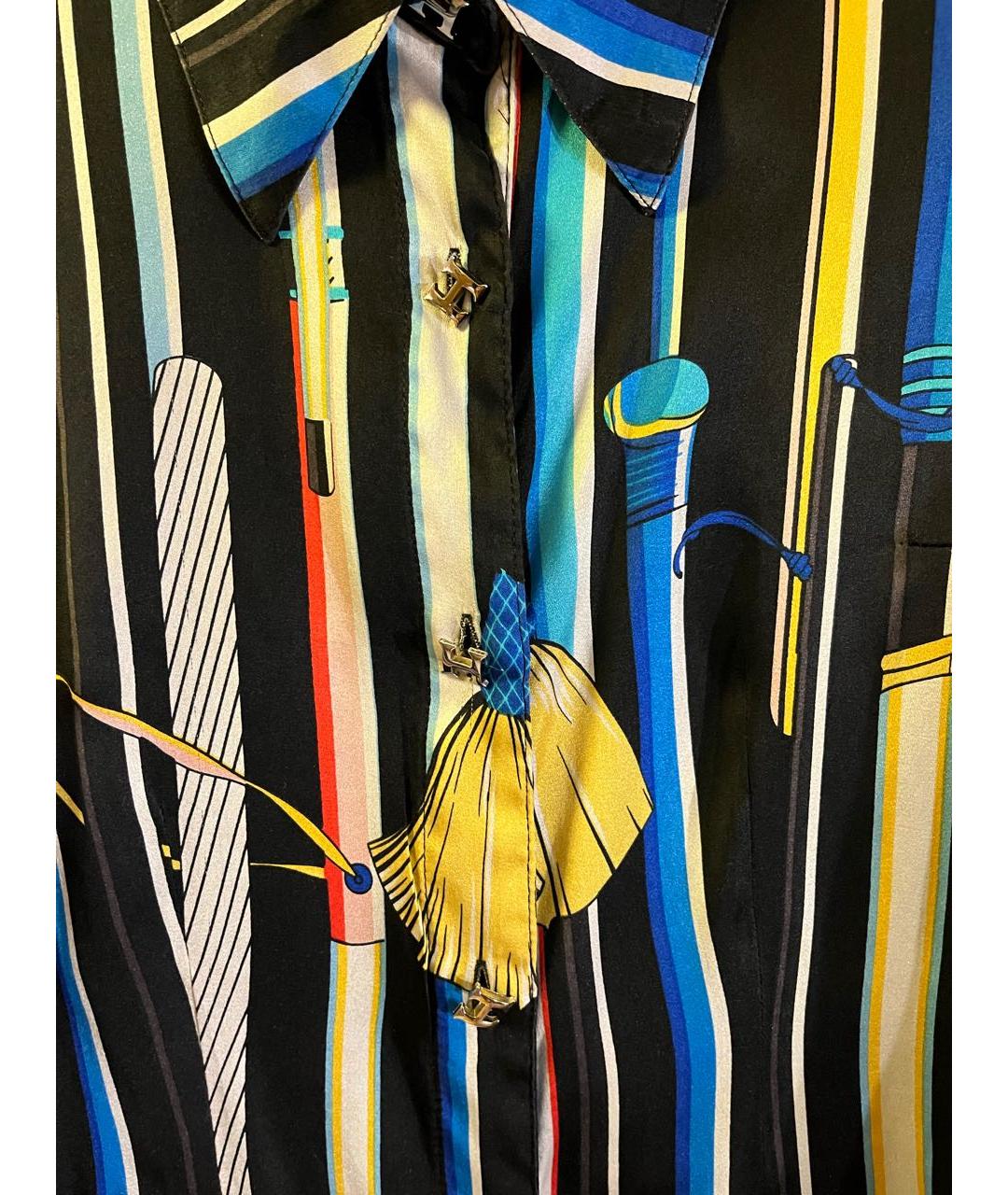 HERMES Мульти шелковая рубашка, фото 2