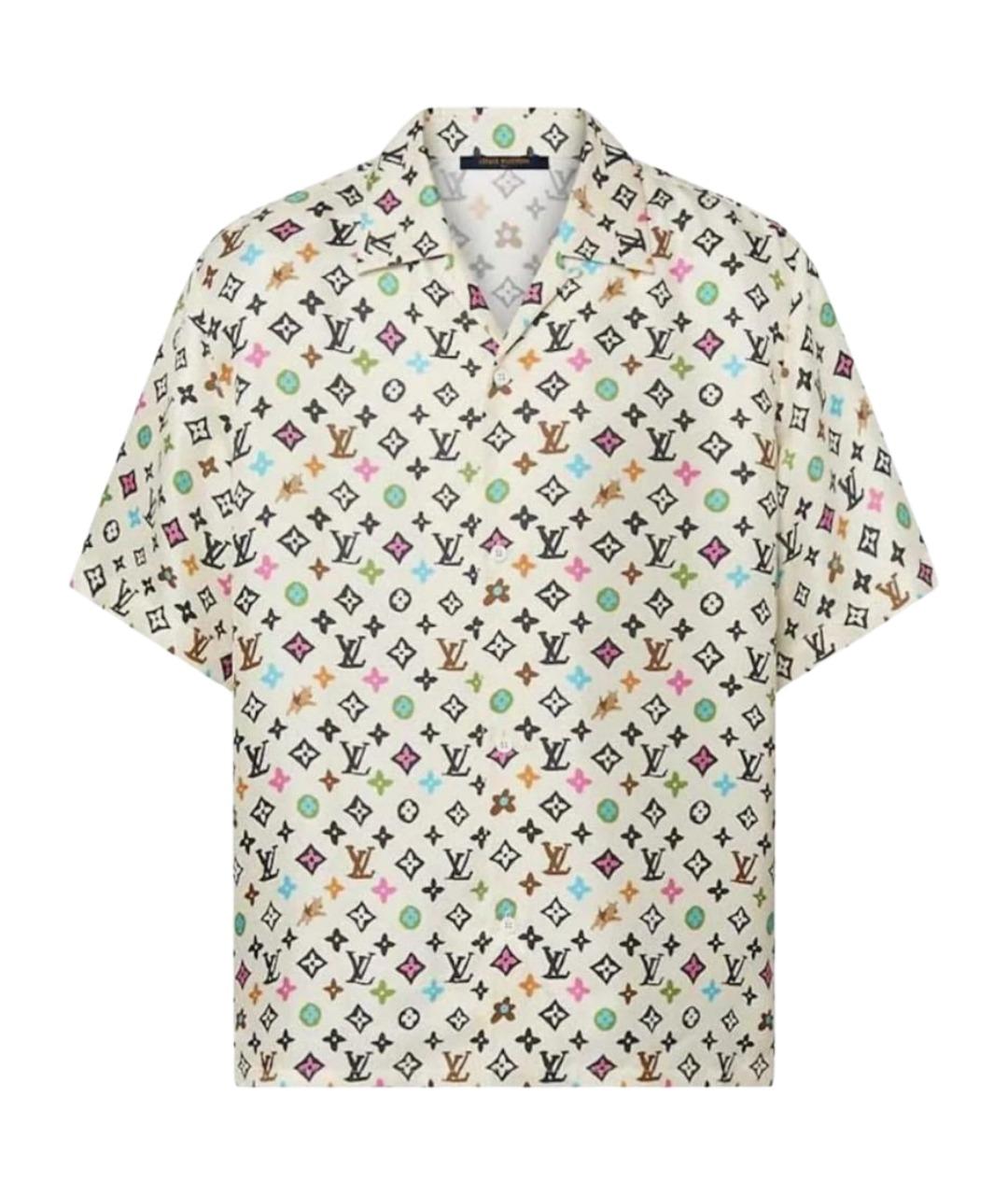 LOUIS VUITTON Мульти шелковая кэжуал рубашка, фото 1